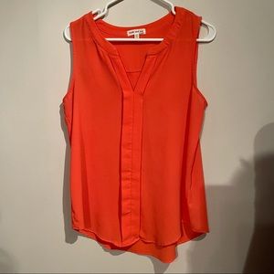 Coral/orange sleveless top